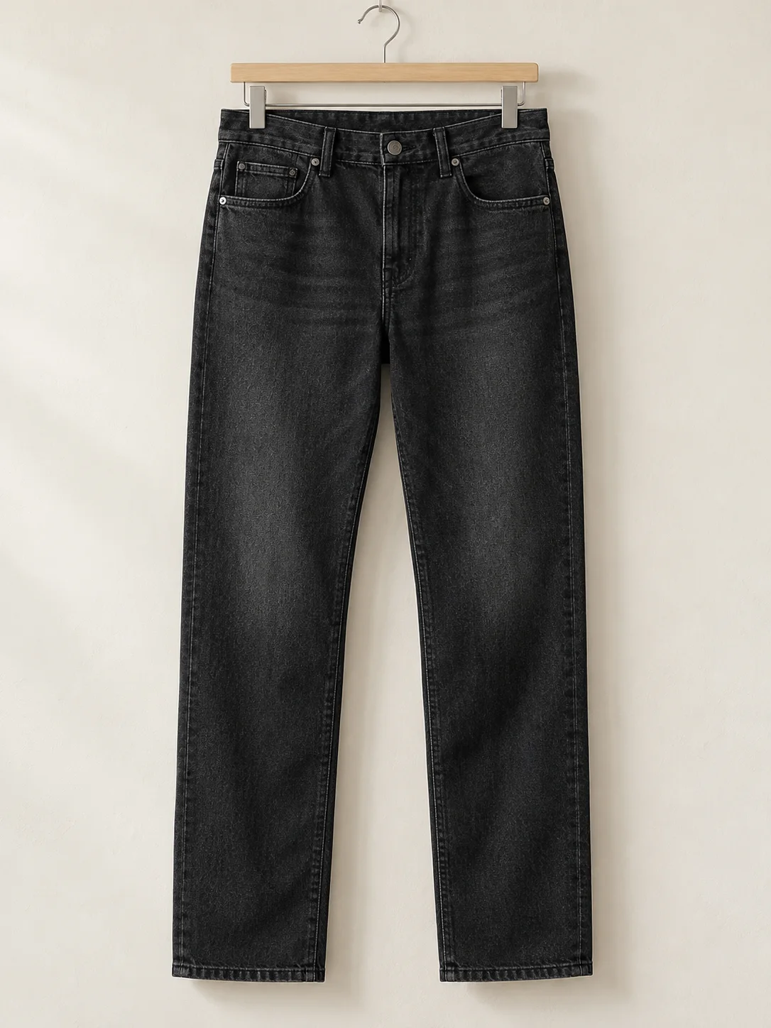 Quần Jeans Stretch Đen màu đen charcoal