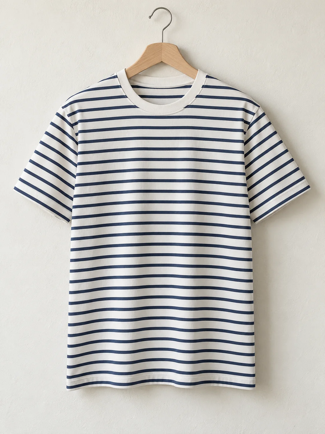Áo thun Sọc Navy màu trắng sọc navy