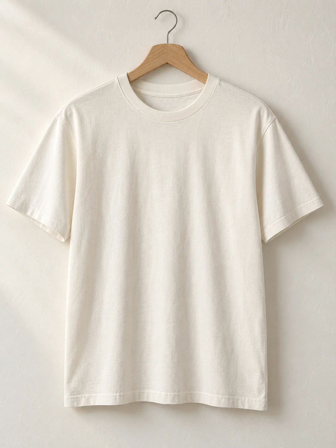 Áo thun Cotton Trắng Ngà màu trắng ngà